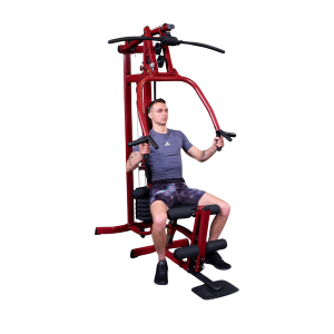 Home Gym with Pulley, Press Arm, and Leg Developer