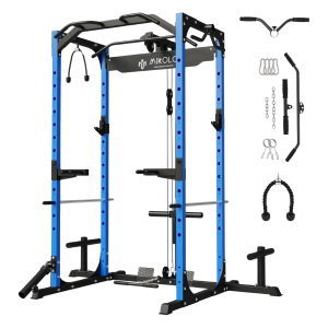 Power Rack with LAT Pulldown System